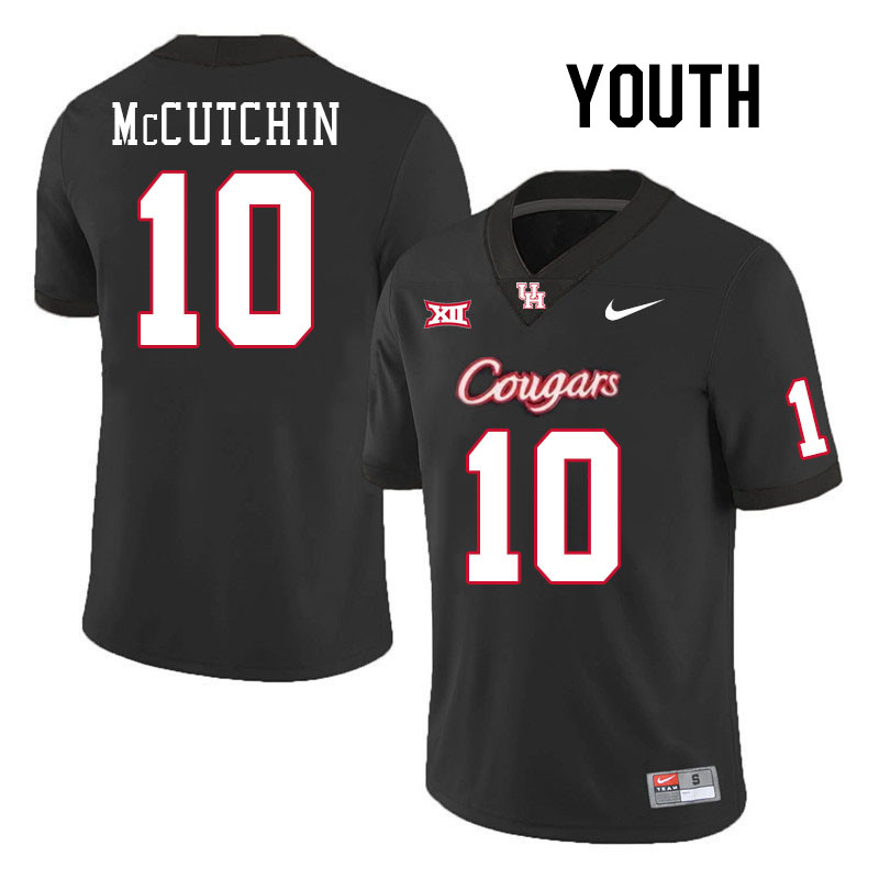 Youth #10 Latreveon McCutchin Houston Cougars College Football Jerseys Stitched-Black